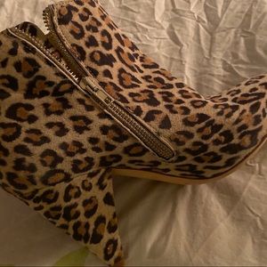 Loeffler booties. Barely worn. Suede: